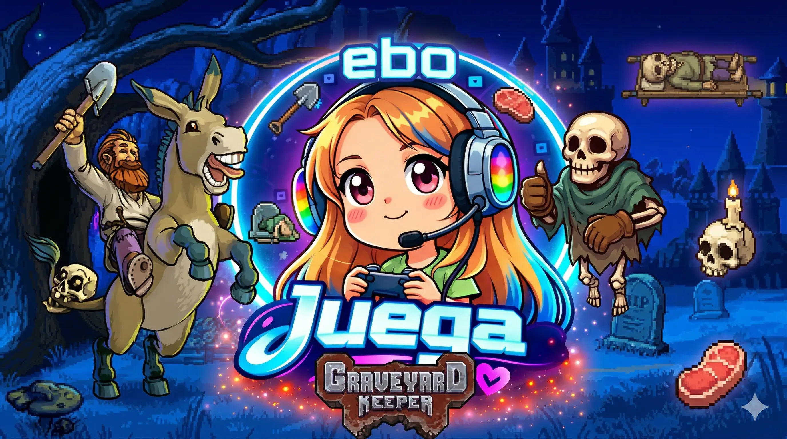 Videojuego Graveyard Keeper - Gameplay sobre gestión de cementerio