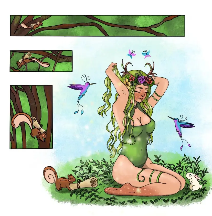 Ilustración de composición de varios ejemplos